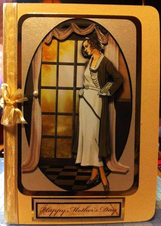Vintage Lady & View Decoupage by Deborah Sweet