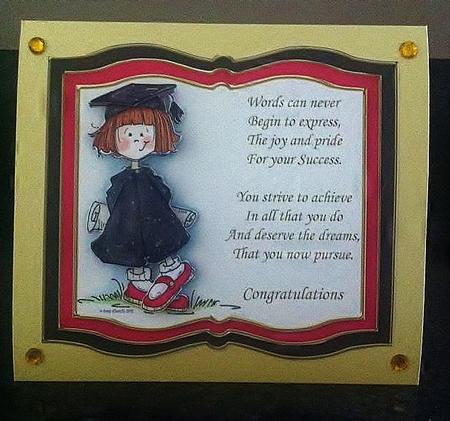 Graduation Girl Book Topper and Decoupage by Deborah Sweet