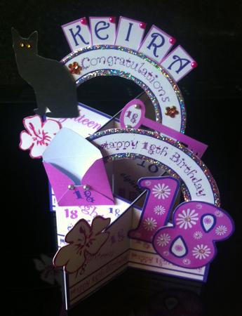 18th Birthday (pink) Cascade Deluxe by Deborah Sweet