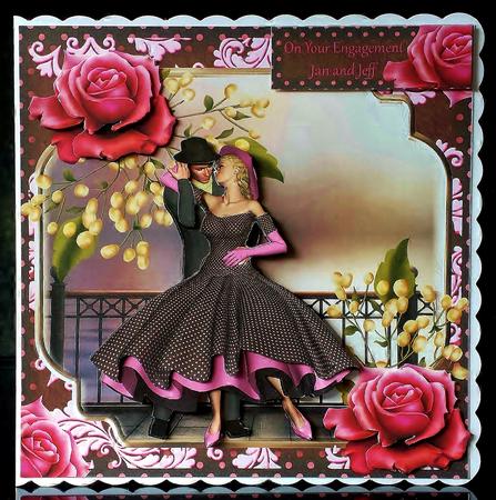 1950's the Meeting Card Front by Deborah Sweet