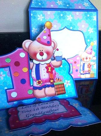 First Birthday Girl Clown Over the Edge Easel Kit by Deborah Sweet