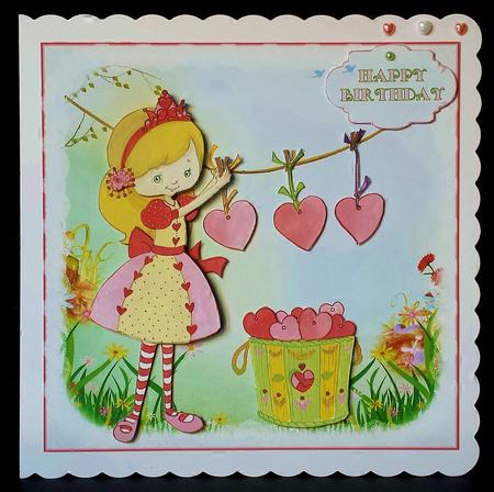 Love Heart Lottie's Washing Day Mini Kit by Deborah Sweet