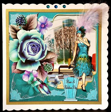 Art Deco Style Peacock Beauty Mini Kit by Deborah Sweet