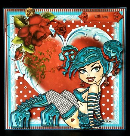 Beautiful Delores D'ammage Card Front Kit by Deborah Sweet