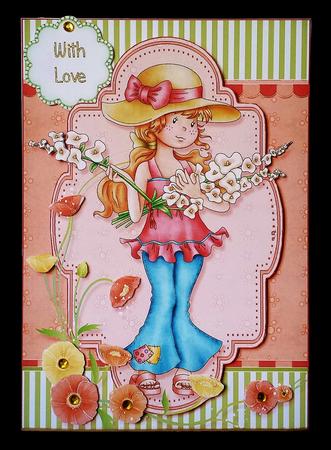 Fleur and Her Flowers Quick Card by Deborah Sweet