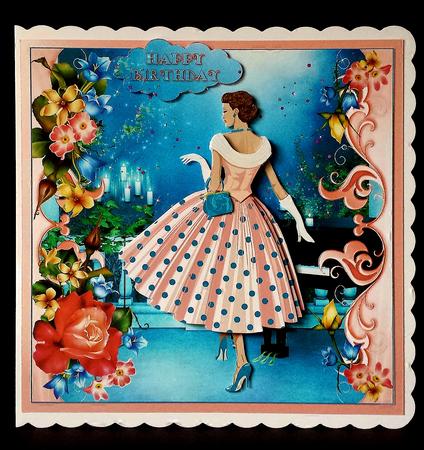 1950's Lady Polka Dots Piano Player Mini Kit by Deborah Sweet