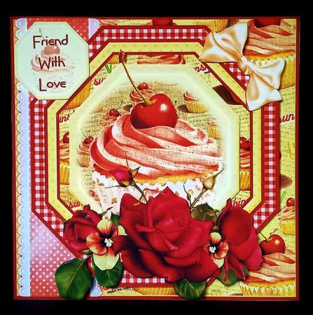 The Vintage Cupcake Card Front Kit by Deborah Sweet