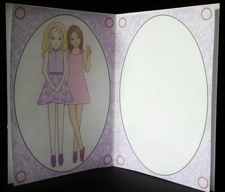 Best Friends A5 Insert Lilac and Pink by Deborah Sweet