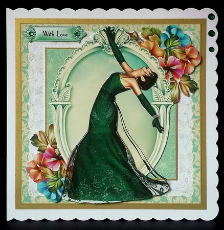 The Art Deco Beauty Card Front Kit by Deborah Sweet