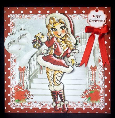 The Mistletoe Card Front Kit by Deborah Sweet