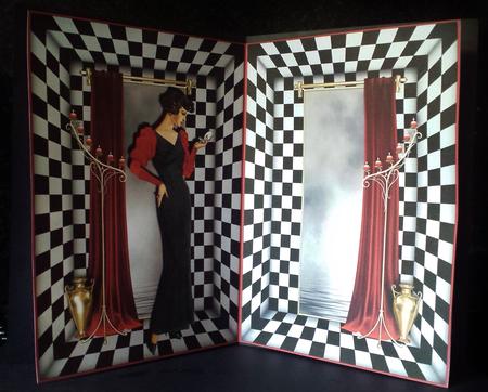 Black and Red Elegance Art Deco Insert 2 by Deborah Sweet