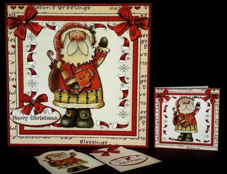 Country Christmas Cardtopper Kit 509 by Deborah Sweet