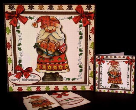 Country Christmas Cardtopper Kit 507 by Deborah Sweet