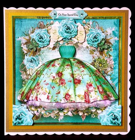 A Vintage Dress for Summer Card Front Kit by Deborah Sweet