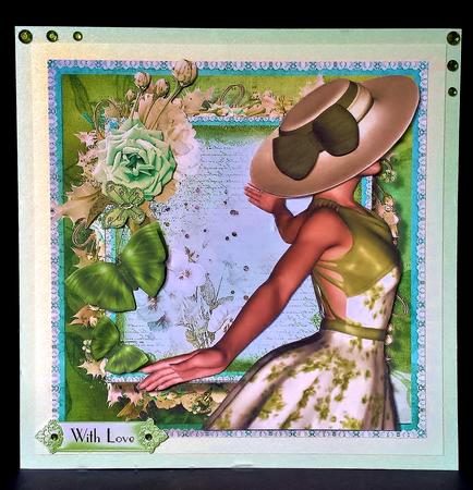Forest Green Beauty Card Front Kit by Deborah Sweet