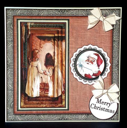 Cardtopper Waiting for Santa 578 by Deborah Sweet