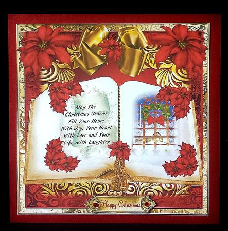 The Christmas Book Card Front Kit by Deborah Sweet