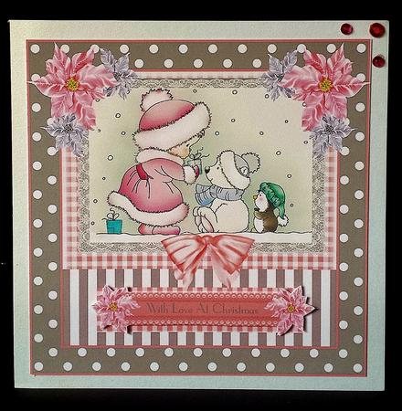 Cute the Giving of the Presents Card Front Kit by Deborah Sweet