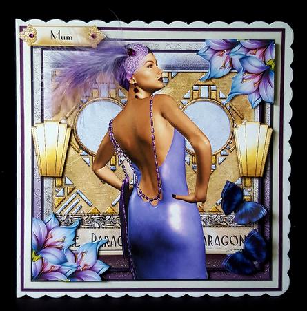 The Deco Club Card Front Kit by Deborah Sweet