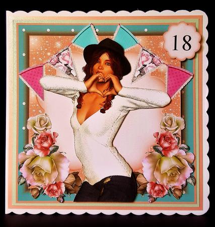 Teenage Love Card Front Kit by Deborah Sweet