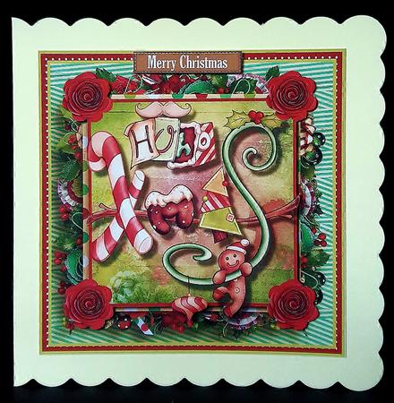 Ho Ho Ho! Xmas Card Front Kit by Deborah Sweet
