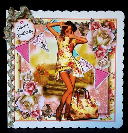 Festival Fashion Card Front Kit by Deborah Sweet