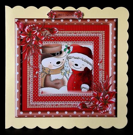 The Snowman Couple Topper by Deborah Sweet