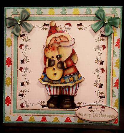 Country Christmas Cardtopper Kit 508 by Deborah Sweet