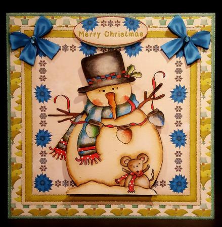 Country Christmas Cardtopper Kit 511 by Deborah Sweet
