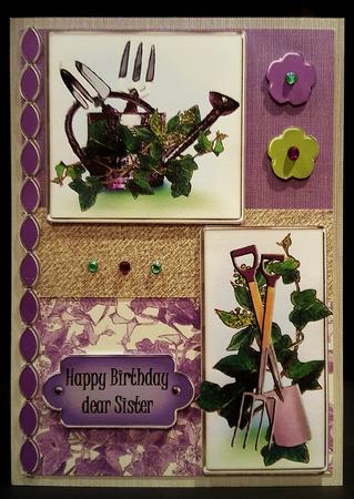 In the Garden Kit Heather with Step by Step Decoupage by Deborah Sweet