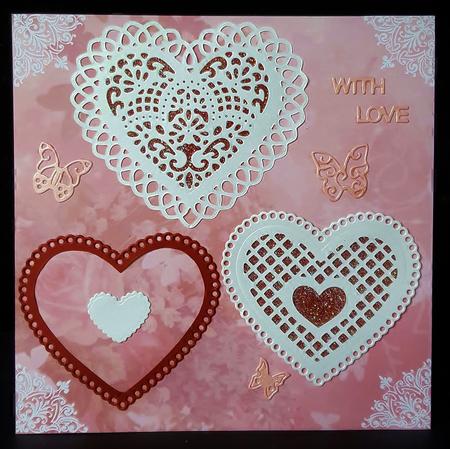 Blues and Pinks Floral Papers 8x8 by Deborah Sweet