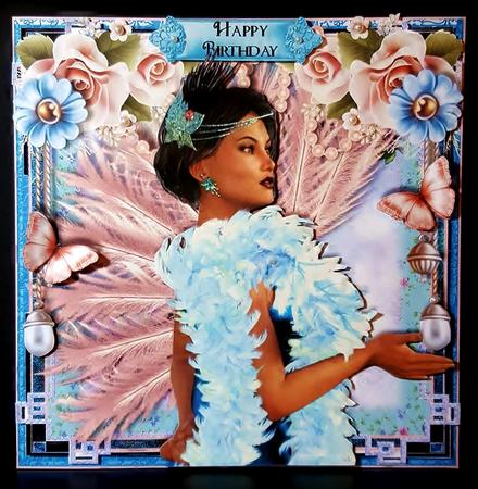 Beautiful Blue Flapper Preview by Deborah Sweet