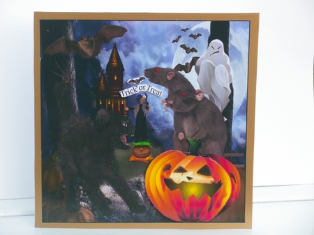 Witchs World Topper with Decoupage by Deborah Turner