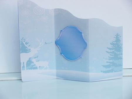 Snowy Morning 2 - Tri Fold Card by Deborah Turner