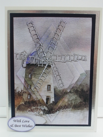 Winter Windmill Diamond Pyramage by Deborah Turner