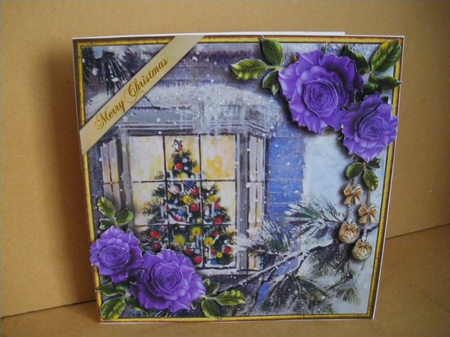 Christmas Roses in Lavender by Deborah Turner