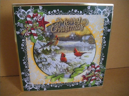 Christmas Cardinals Mini Kit by Deborah Turner