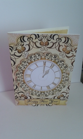 Happy New Year Quick card/Topper CU4CU by Deborah Turner