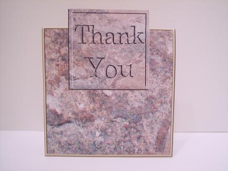 Stone Thank You No-hole Over the Edge N Spiral Pyramid by Deborah Braun