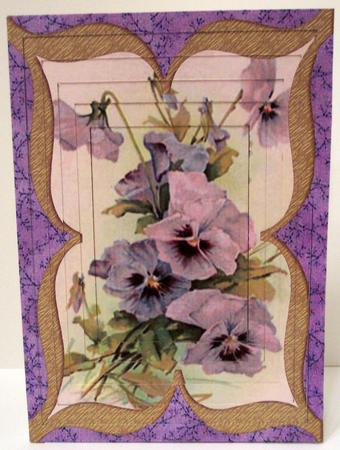 Purple Pansy Tunnel Topper Kit by Deborah Braun