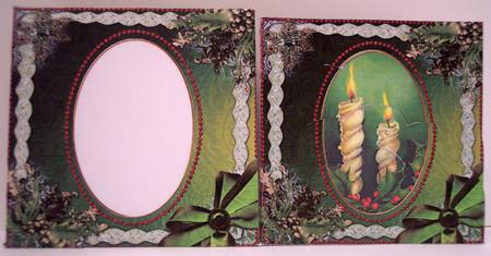 Candle Duo Ice Card Envelope Scallop Bottom Stacker Aio by Deborah Braun
