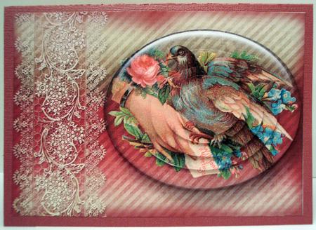 Vintage Birds 18.1, a Bird in the Hand by Deborah Braun