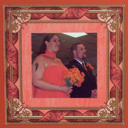 Tapestry Coral Fancy 8in Picture Frame by Deborah Braun