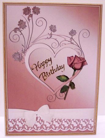 A4 Valentine Card Front Topper by Deborah Braun