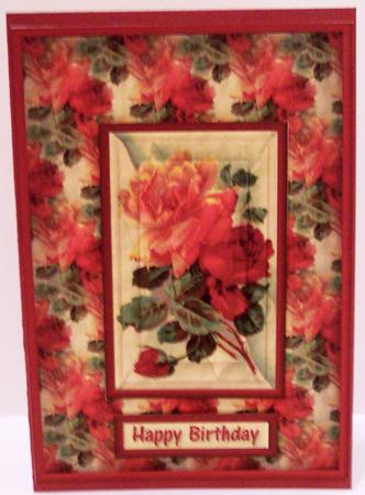 Red & Yellow Roses Quick Card by Deborah Braun