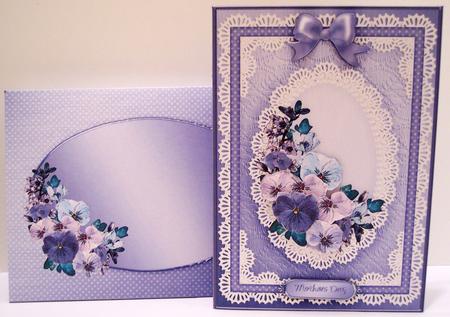 A5 Spring Flowers and Lace Kit with 3D Decoupage by Deborah Braun