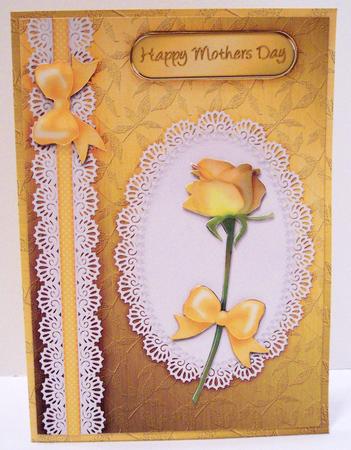 A4 Rose, Lace and Pearls 3D Decoupage Kit by Deborah Braun