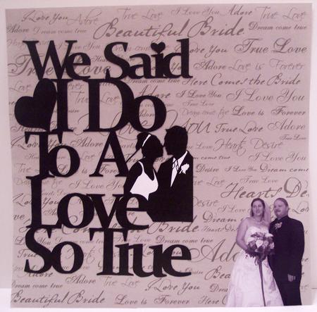 Paper Magic Frame - We Said I Do by Deborah Braun