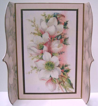 Christmas Roses Bracket Card by Deborah Braun