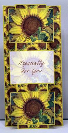Shabby Chic Sun Flower 3 Panel Foldback by Deborah Braun